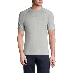 image:imageLands End School Uniform Mens Short Sleeve Active TeeGray Heather