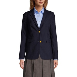 image:imageLands End School Uniform Womens Hopsack BlazerDeep Navy