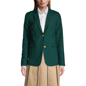 image:imageLands End School Uniform Womens Hopsack BlazerEvergreen