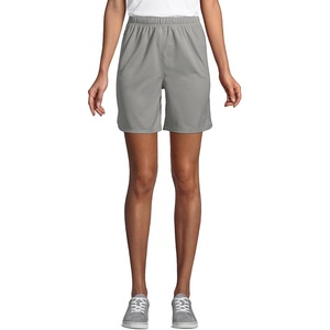 image:imageLands End School Uniform Womens Mesh Gym ShortsStone Gray