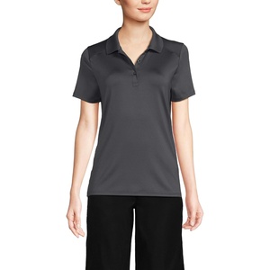 image:imageLands End School Uniform Womens Short Sleeve Feminine Fit Rapid Dry Polo ShirtSoapstone