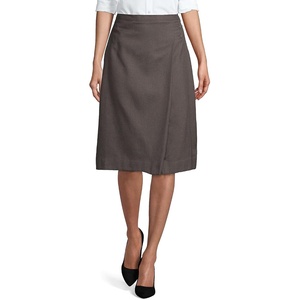 image:imageLands End School Uniform Womens Solid Aline Skirt Below the KneeGray