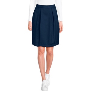 image:imageLands End School Uniform Womens Solid Pleated Skort Top of KneeAcademic Classic Navy