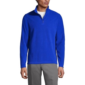 image:imageLands End School Uniform Young Mens Lightweight Fleece Quarter Zip PulloverCobalt