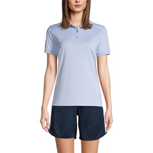 image:imageLands End School Uniform Young Womens Short Sleeve Rapid Dry Polo ShirtBlue