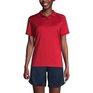 image:imageLands End School Uniform Young Womens Short Sleeve Rapid Dry Polo ShirtRed