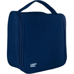 image:imageLands End Small Hanging Toiletry Bag for Travel Canvas Hanging Dopp Kit  Hygiene Bag NavyNavy