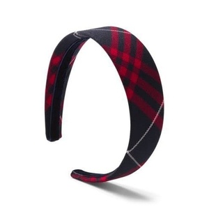 image:imageLands End Uniform Girls Wide Headband Burgundygray Plaid One sizeClassic Navy Large Plaid