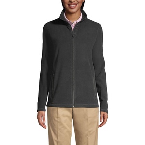 image:imageLands End Womens FullZip MidWeight Fleece JacketDark Charcoal