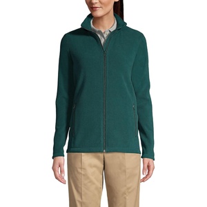 image:imageLands End Womens FullZip MidWeight Fleece JacketEvergreen