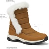 image:imageLands End Expedition Waterproof Insulated Womens Snow Boots Lace Up or Slip On Winter Boots for Women Medium or Wide Width Sizes 6 to 11 Black Brown Blue White or Grey Winter ShoesTan