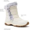 image:imageLands End Expedition Waterproof Insulated Womens Snow Boots Lace Up or Slip On Winter Boots for Women Medium or Wide Width Sizes 6 to 11 Black Brown Blue White or Grey Winter ShoesWhite