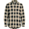 image:imageLands End Flagship Flannel ShirtBlackChampagne Buffalo Check