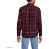 image:imageLands End Flagship Flannel ShirtBurgundy SpritzNavy Plaid