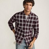 image:imageLands End Flagship Flannel ShirtLush BurgundyIvory Plaid