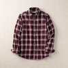 image:imageLands End Flagship Flannel ShirtLush BurgundyIvory Plaid