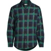 image:imageLands End Flagship Flannel ShirtRich CloverNavy Plaid