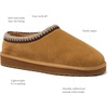 image:imageLands End Hearth Warm Fuzzy Slip On Slippers for Women Indoor Outdoor Comfortable Suede Womens Slippers Size 6 to 11 Brown or BlackTanTan
