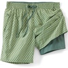 image:imageLands End Mens 7 Inch Volley Hydroliner Swim TrunksEucalyptus Geo