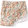 image:imageLands End Mens 7 Inch Volley Hydroliner Swim TrunksMulti PaisleyIvory