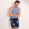 image:imageLands End Mens 9 Quick Dry Board ShortsNavyDusty Blue Phlox Floral