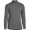 image:imageLands End Mens AmericanGrown Supima Cotton Turtleneck ShirtDark Charcoal Heather