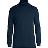 image:imageLands End Mens AmericanGrown Supima Cotton Turtleneck ShirtRadiant Navy