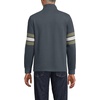 image:imageLands End Mens Bedford Rib Casual Quarter Zip SweaterSteel Gray Placed Stripe