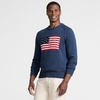 image:imageLands End Mens Classic Cotton Drifter Signal Flags Crew Neck SweaterMidnight Sky Heather Flag