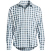 image:imageLands End Mens Coastal FlannelSoft PeacockIvory Check