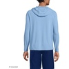 image:imageLands End Mens Cooling Long Sleeve UPF 50 Hooded Swim Tee Rash GuardOasis Blue Heather