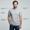 image:imageLands End Mens Crew Neck Undershirt 3 PackGray Heather