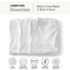 image:imageLands End Mens Crew Neck Undershirt 3 PackWhite