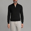 image:imageLands End Mens Fine Gauge Cashmere Quarter ZipBlack