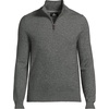 image:imageLands End Mens Fine Gauge Cashmere Quarter ZipCharcoal Heather