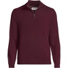 image:imageLands End Mens Fine Gauge Cashmere Quarter ZipLush Burgundy