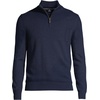 image:imageLands End Mens Fine Gauge Cashmere Quarter ZipRadiant Navy