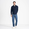 image:imageLands End Mens Fine Gauge Cashmere Quarter ZipRadiant Navy