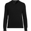 image:imageLands End Mens Fine Gauge Cashmere VNeck SweaterBlack