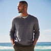image:imageLands End Mens Fine Gauge Cashmere VNeck SweaterCharcoal Heather