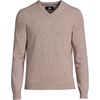 image:imageLands End Mens Fine Gauge Cashmere VNeck SweaterCocoa Heather