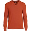 image:imageLands End Mens Fine Gauge Cashmere VNeck SweaterDark Cedar