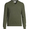 image:imageLands End Mens Fine Gauge Cashmere VNeck SweaterWildwood Moss Heather