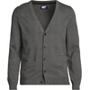 image:imageLands End Mens Fine Gauge Cotton CardiganCharcoal Heather