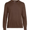 image:imageLands End Mens Fine Gauge Cotton Crew Neck SweaterDark Walnut Brown