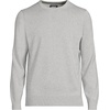 image:imageLands End Mens Fine Gauge Cotton Crew Neck SweaterGray Heather