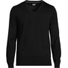 image:imageLands End Mens Fine Gauge Cotton V Neck SweaterBlack