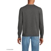 image:imageLands End Mens Fine Gauge Cotton V Neck SweaterCharcoal Heather