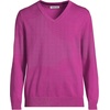 image:imageLands End Mens Fine Gauge Cotton V Neck SweaterLight Raspberry Sorbet