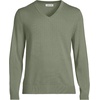 image:imageLands End Mens Fine Gauge Cotton V Neck SweaterSage